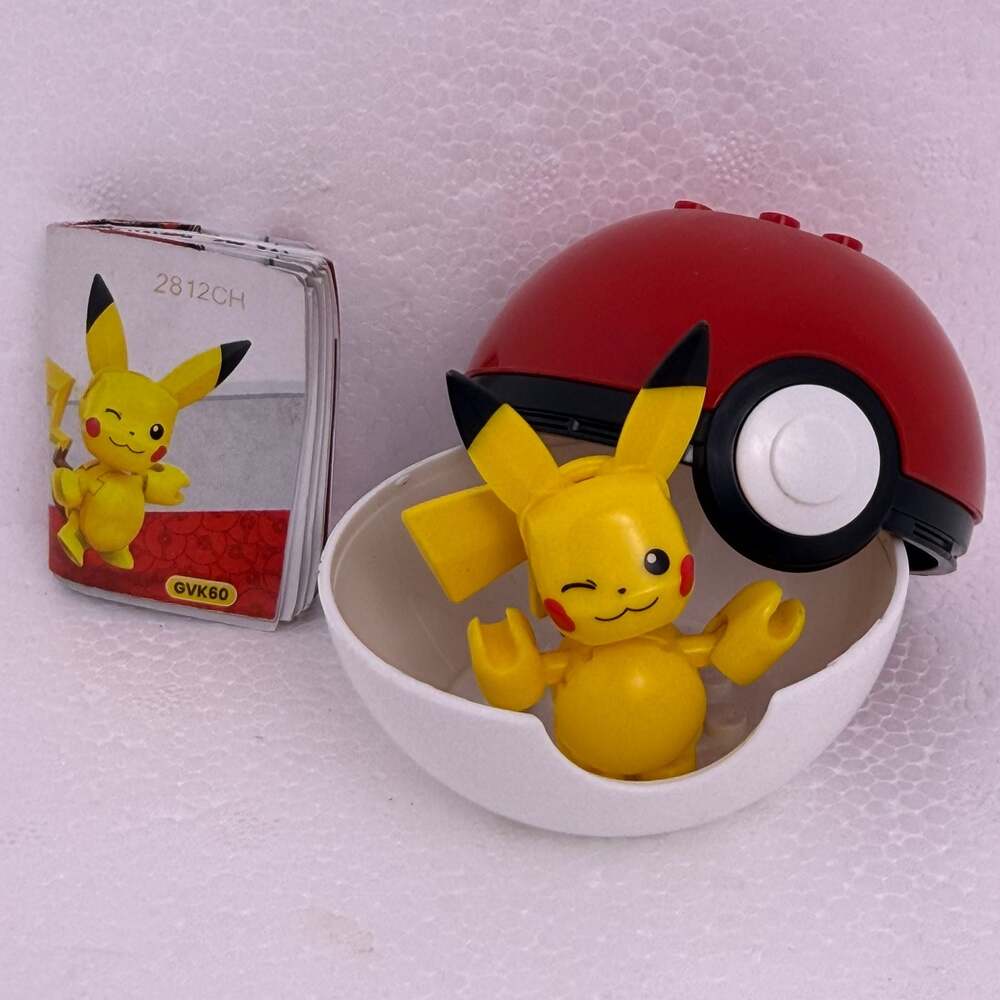MEGA Pokemon Pikachu Building Set with Pokeball